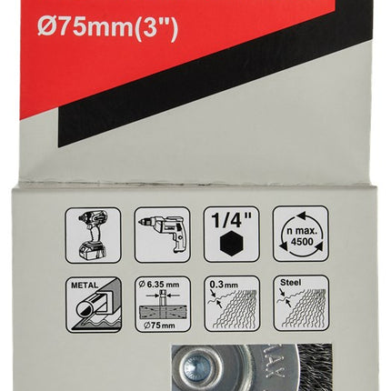 MAKITA D-76495 RONDBORSTEL 1/4"X75MM