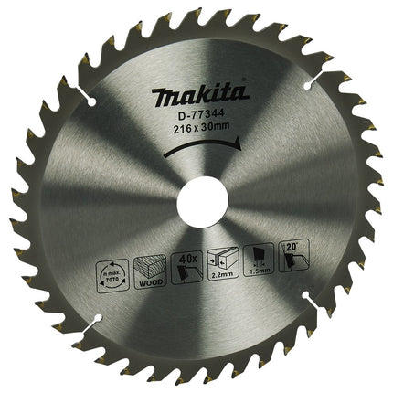 Makita AFKORTZAAGBLAD HOUT 216X30X1,5 40T 20G