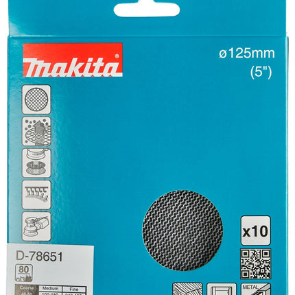 Makita SCHUURNET 125MM K80 D-78651