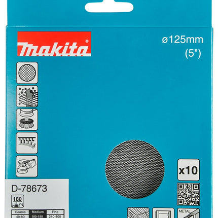 Makita SCHUURNET 125MM K180 D-78673
