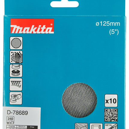 Makita SCHUURNET 125MM K240 D-78689