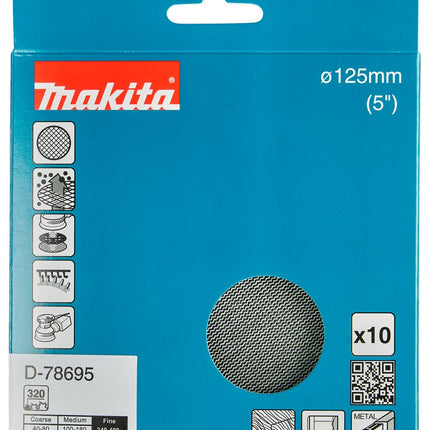 Makita SCHUURNET 125MM K320 D-78695