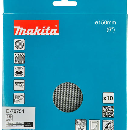 Makita SCHUURNET 150MM K320 D-78754