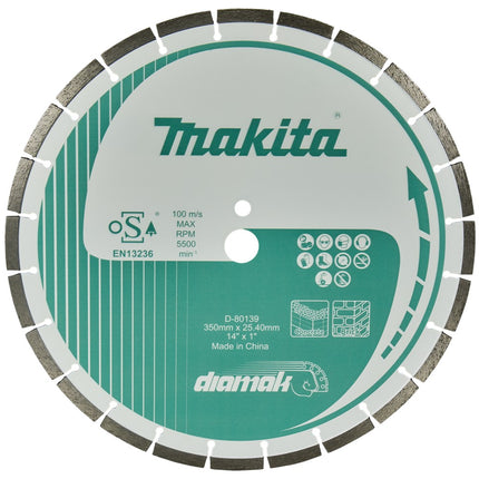 Afbeelding Makita diamantschijf 350x25.4mm D-80139