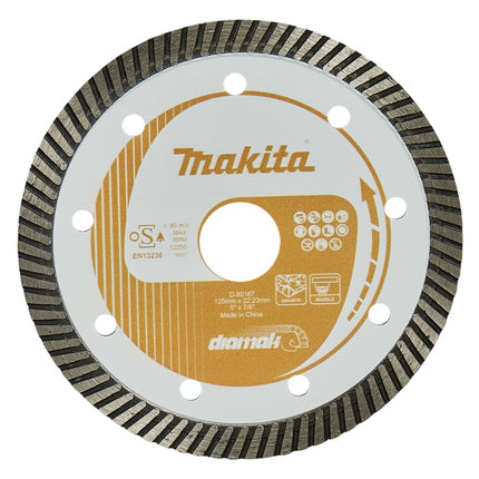 Afbeelding Makita diamantschijf 125x22,2mm turbo D-80167