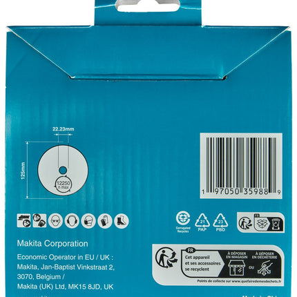 Afbeelding Makita diamantsch.125x22,2mm volband D-80226