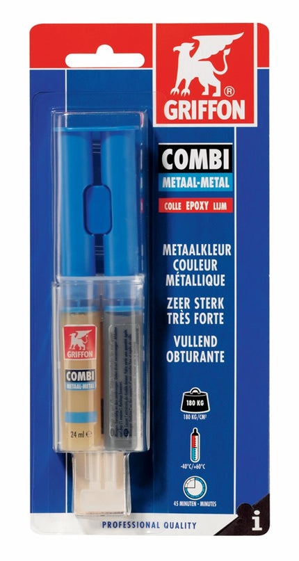 6304058 GR Combi Metaal double syringe card 24 ml NL/FR