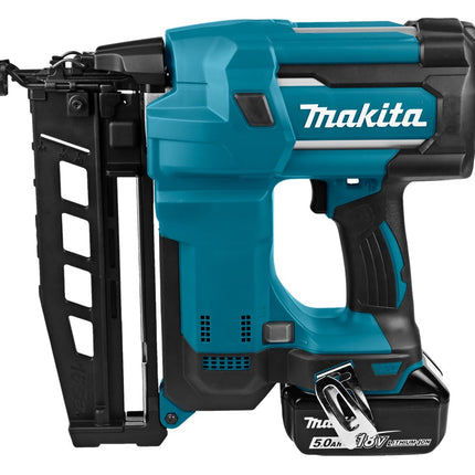 Makita DBN600RTJ 18V Brad Tacker met 2X 5.0Ah Accu's