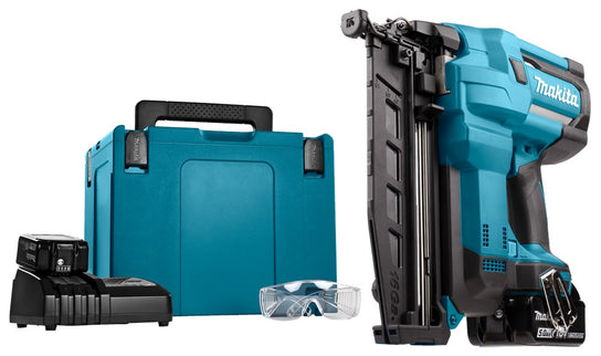 Makita DBN600RTJ 18V Brad Tacker met 2X 5.0Ah Accu's