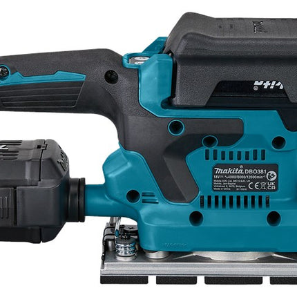 Makita DBO381RTJU 18V Vlakschuurmachine
