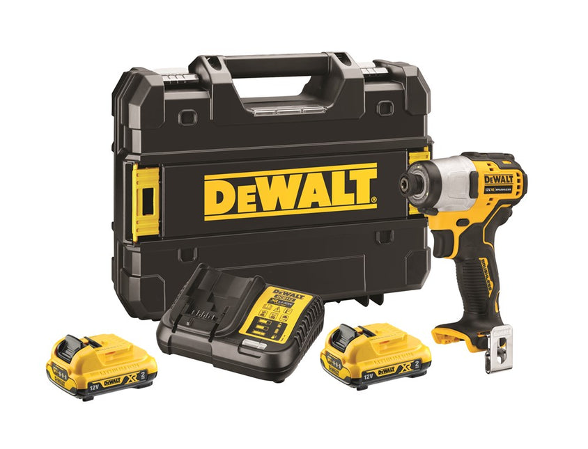 DeWALT 12v xr slagschroevendraaier, 2x 2.0 ah li-ion DCF801D2