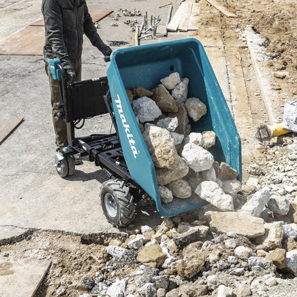 MAKITA DCU601Z DUMPER 2X18V             MET ELEKTRISCHE KIEPBARE BAK
