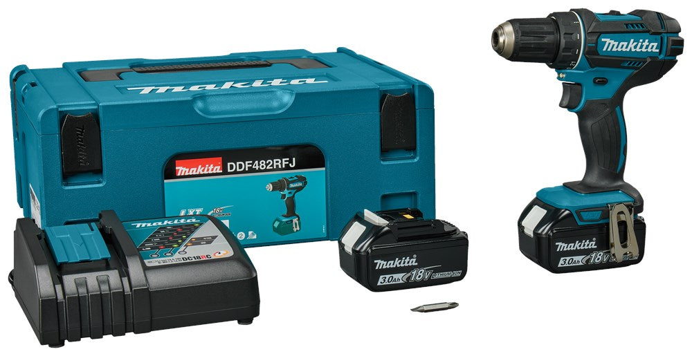 MAKITA DDF482RFJ BOOR/SCHROEFMACHINE 18V- 3,0 AH (2 ST)