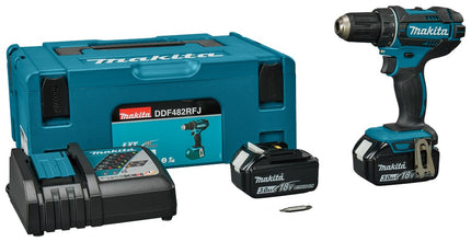 MAKITA DDF482RFJ BOOR/SCHROEFMACHINE 18V- 3,0 AH (2 ST)