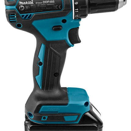 Makita DDF485RFJ KLOPBOORSCHROEFMACHINE 18V 3,0 AH ACCU (2 ST)