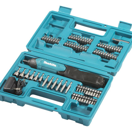 Makita DF001DW Schroevendraaier 3 6V Ingebouwde Accu 1 5Ah 81-Delige SET