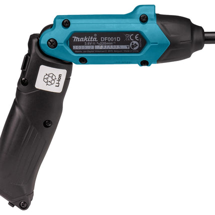 Makita DF001DW Schroevendraaier 3 6V Ingebouwde Accu 1 5Ah 81-Delige SET