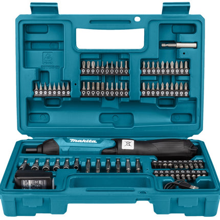 Makita DF001DW Schroevendraaier 3 6V Ingebouwde Accu 1 5Ah 81-Delige SET