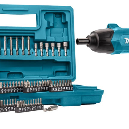 Makita DF001DW Schroevendraaier 3 6V Ingebouwde Accu 1 5Ah 81-Delige SET