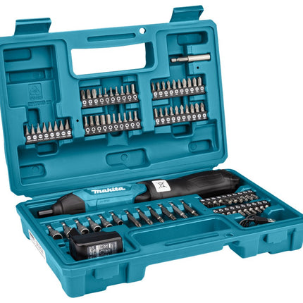 Makita DF001DW Schroevendraaier 3 6V Ingebouwde Accu 1 5Ah 81-Delige SET