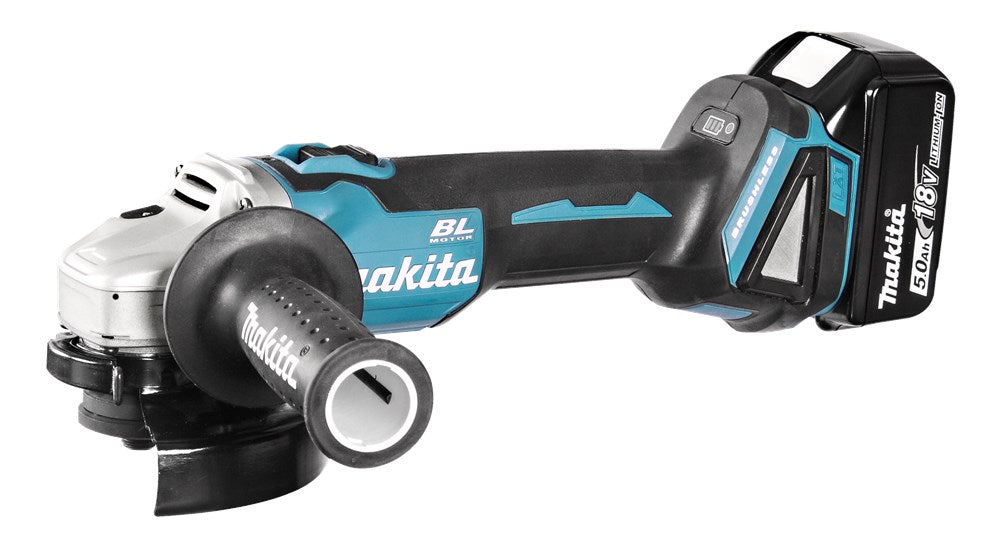 Makita DGA506RTJ 18V Haakse Slijper 125mm 5.0 ahm REM