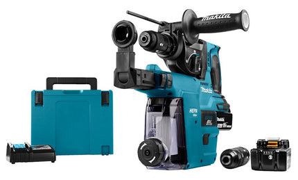 Makita DHR243RTJW 18V Combihamer 5.0Ah Accu 2 ST. Stofafzuiging