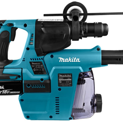 Makita DHR243RTJW 18V Combihamer 5.0Ah Accu 2 ST. Stofafzuiging