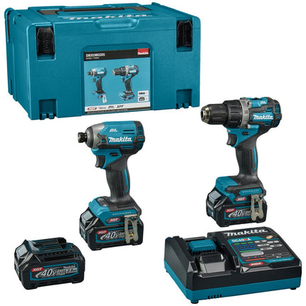 Makita DK0198G201 40V 2-Delige Max Combiset Boren en Slagschroeven