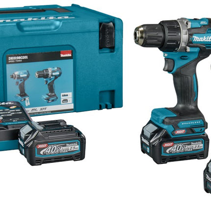 Makita DK0198G201 40V 2-Delige Max Combiset Boren en Slagschroeven