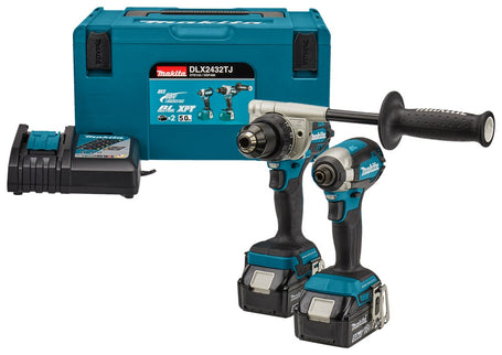 Makita DLX2432TJ 18V 2-Delige Combiset voor Zwaardere Boor- en Slag Schroefklussen