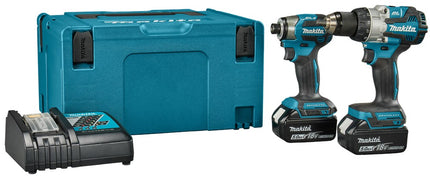 Afbeelding Makita lxt 18 v combiset voor (klop)boor- en (slag)schroefklussen DLX2528TJ
