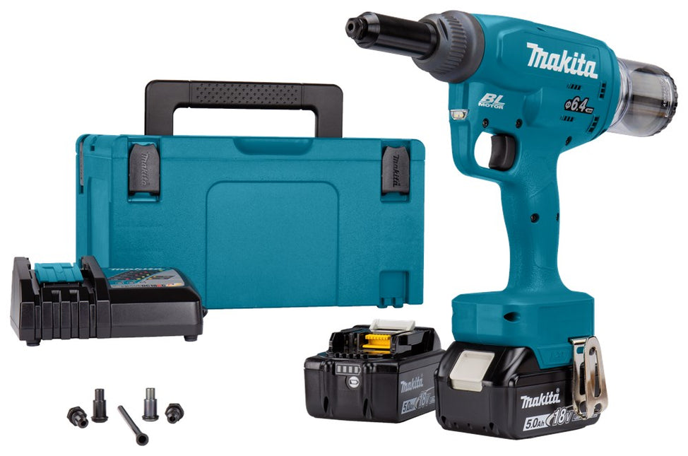 Makita DRV250RTJ 18V Blindklinknageltang t/m 6,4mm