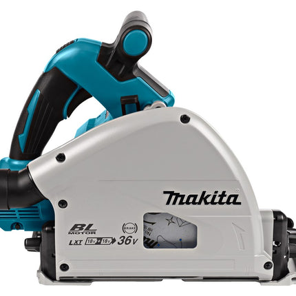 Makita DSP600ZJ2 2X18V Invalcirkelzaag 165mm met Geleiderail