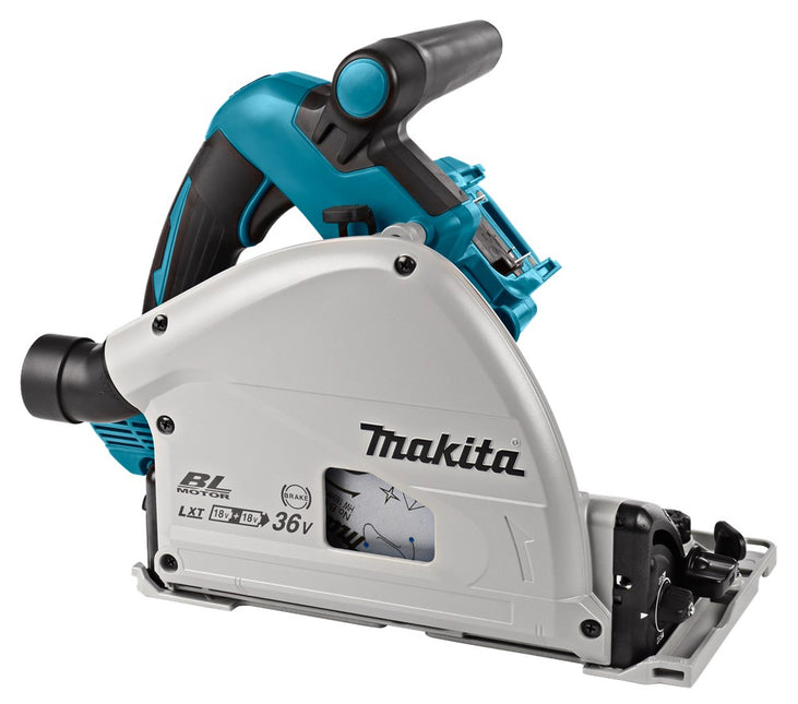 Makita DSP600ZJ2 2X18V Invalcirkelzaag 165mm met Geleiderail