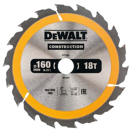 DeWALT Cirkelzaagblad DT1931