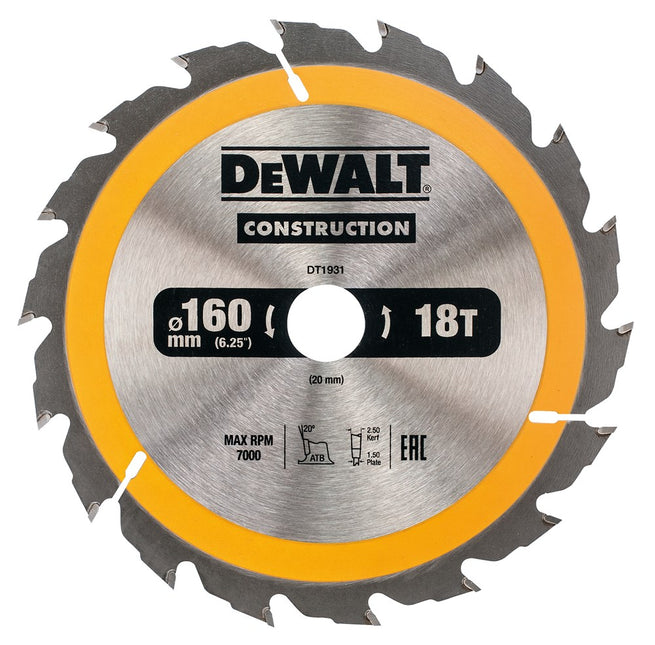 DeWALT Cirkelzaagblad DT1931