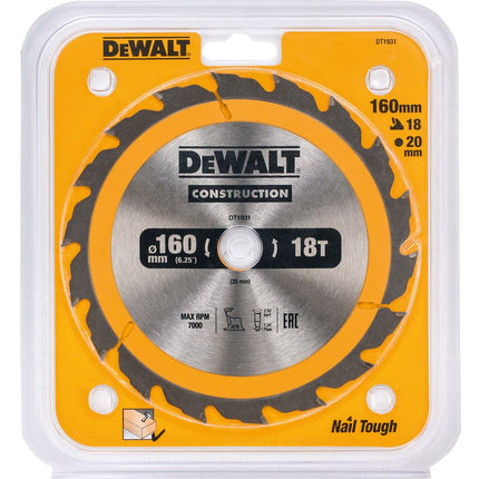 DeWALT Cirkelzaagblad DT1931