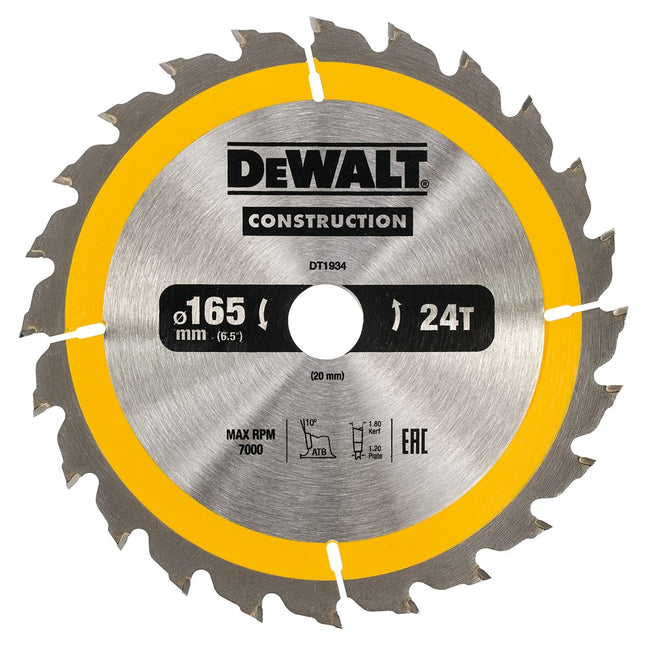 DeWALT Cirkelzaagblad DT1934