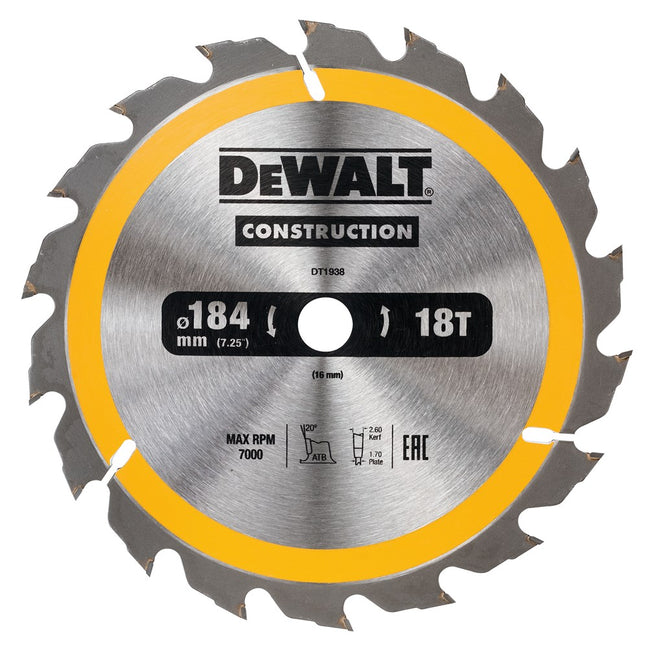 DeWALT Cirkelzaagblad DT1938