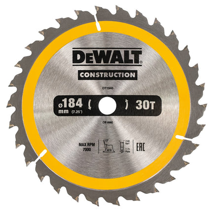 DeWALT Cirkelzaagblad DT1940