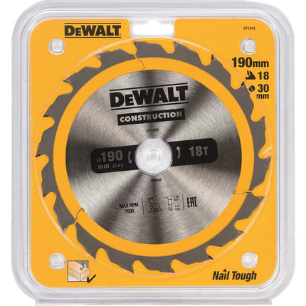 DeWALT Cirkelzaagblad DT1943