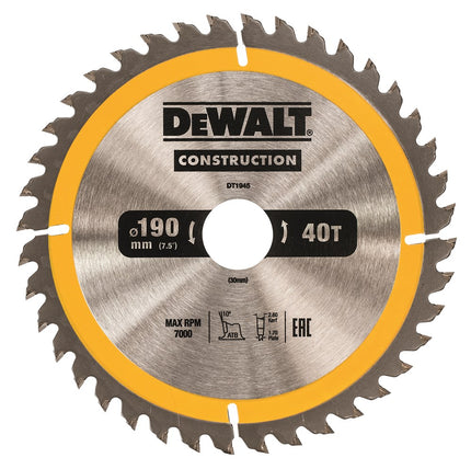 DeWALT Cirkelzaagblad DT1945
