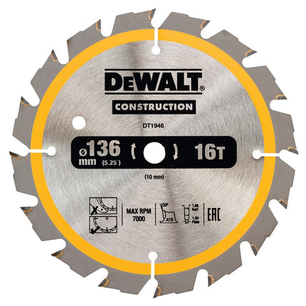 DeWALT Cirkelzaagblad DT1946