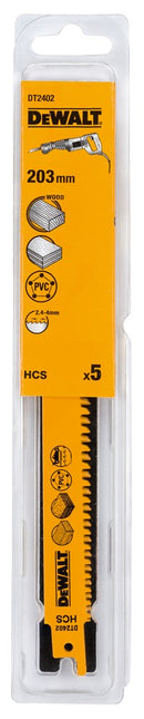 DeWALT Reciprozaagblad hcs 203x2,4-4,0 hout - s2345x DT2402