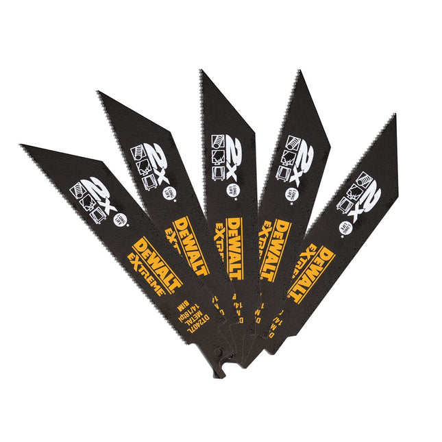 DeWALT Reciprozaagblad 2x bim 152x4,2mm dikke metalen profielen DT2407L