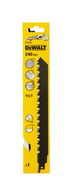 DeWALT Reciprozaagblad hm 12,7mm, cellenbeton/baksteen/vezelcementplaten DT2420