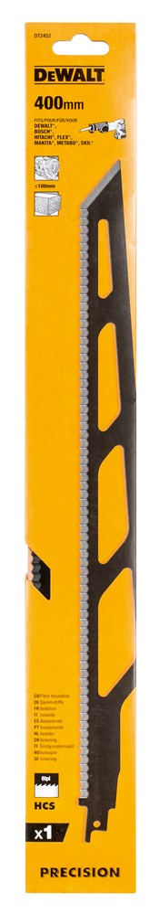 DeWALT Reciprozaagblad isolatie DT2452