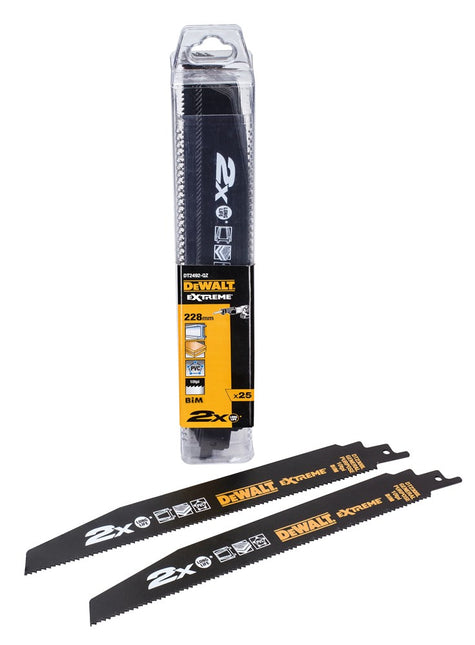 DeWALT Reciprozaagblad 2x bim 228x2.5mm extra dik, universele toepassing DT2492