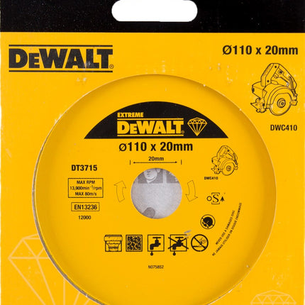 DeWALT Diamant zaagblad nat DT3715