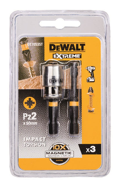 DeWALT Impact torsion 2xpz2 50mm + 1"maglock DT70535T